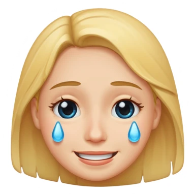 carita sonriente con lagrimas sticker