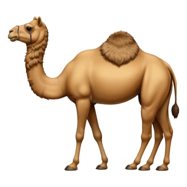 High resolution camel without fur sticker