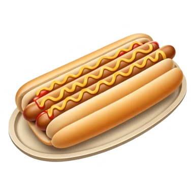 hot dog with french fries on a tray sticker