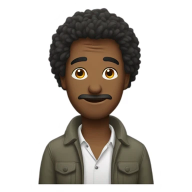 Homme qui est emu sticker