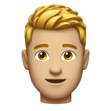 male fade hairstyle sticker