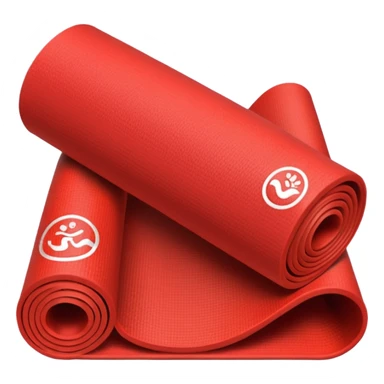 Yoga Mat red sticker