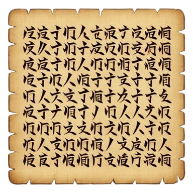 japanese papyrus, wiritng sticker