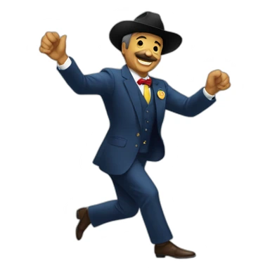 The president of Colombia dancing cumbia sticker