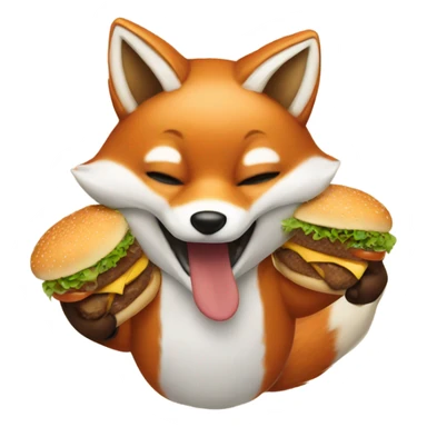 Fox get burger sticker