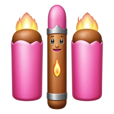pink cigar  sticker