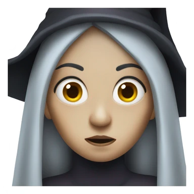 Witch With Horror Face sticker