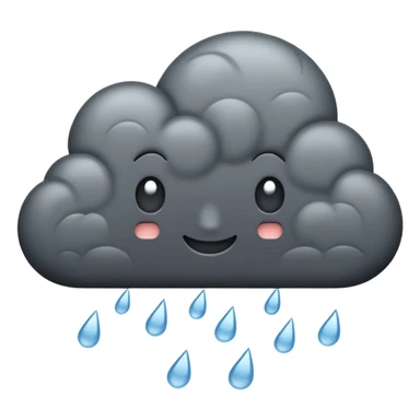 rain cloud sticker