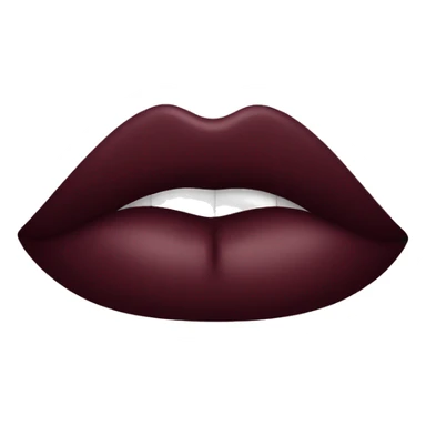 Burgundy lipstick  sticker