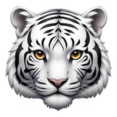 a white tiger sticker