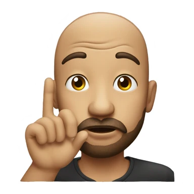 Man blow kiss sticker