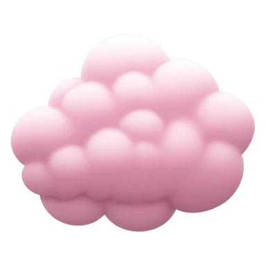 Pink snowfall cloud sticker