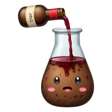Poop in a bottle of wine sticker