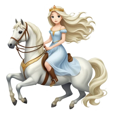 Ethereal princess horse sticker