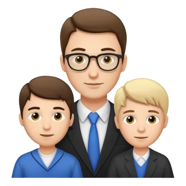 male teacher helping student sticker