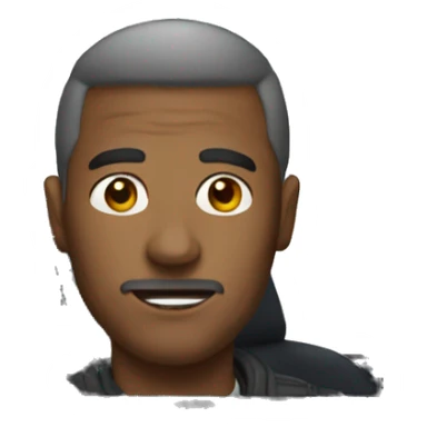 portrait of a man in car sticker