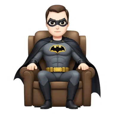 Batman in a recliner  sticker