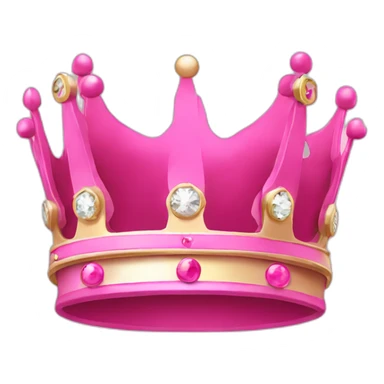 Pink money crown sticker