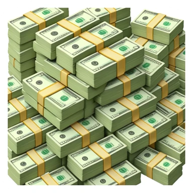 Multiple Stacks of money  sticker