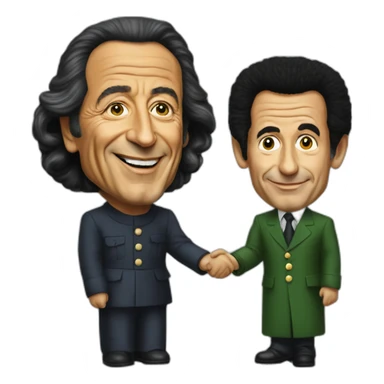 sarkozy thanking Muammar Gaddafi for the financing of his 2012 campaign sticker