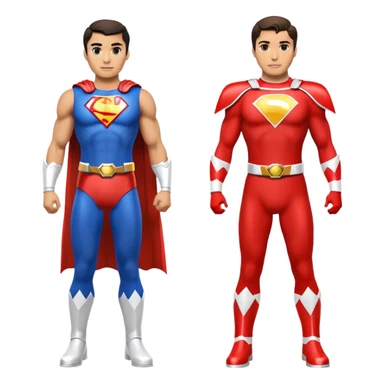 Superman power ranger sticker