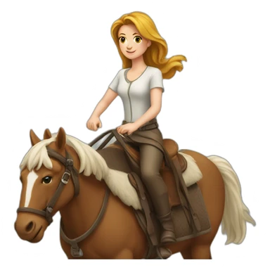 Brigitte sur un chameau sticker