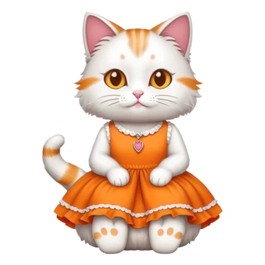 gato de vestido  sticker