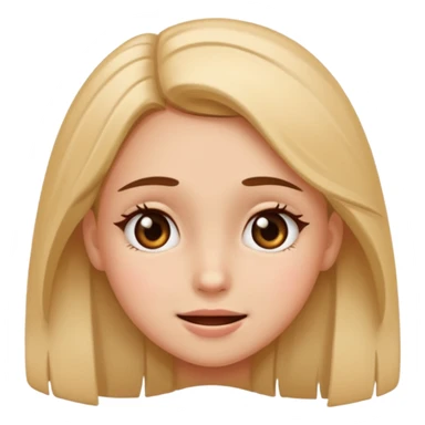 girl happy and sad expression sticker