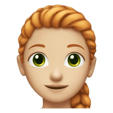 ginger haired girl with green eyes sticker