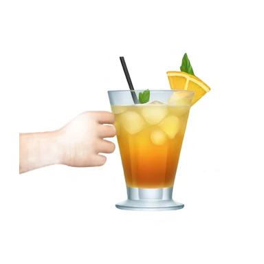 Three cocktails in hands sticker
