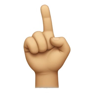 Emoji holding it’s right hand up sticker