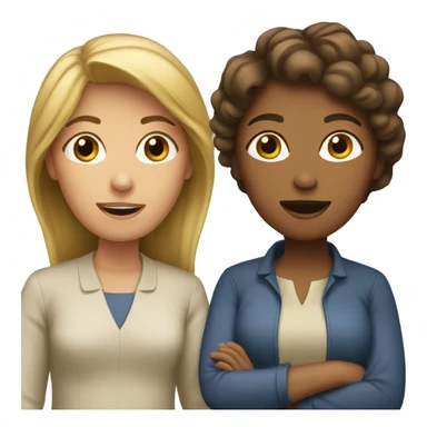 2 woman talking  sticker