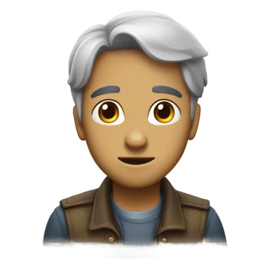 keep this character and change emotion to sad sticker