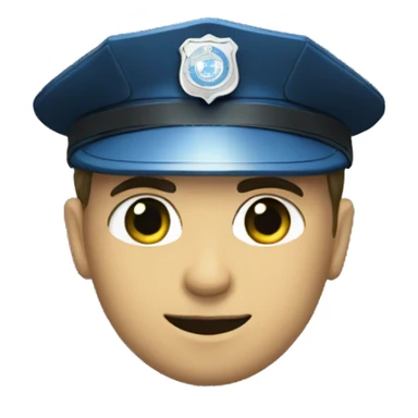 un policier en tenu sticker