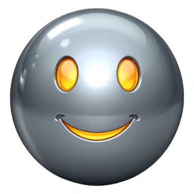 Shinny silver pinball ball sticker