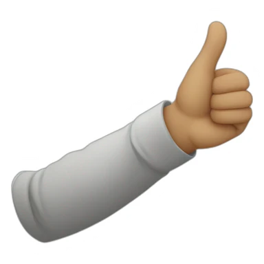 Straight arm raised at 60 degrees sticker