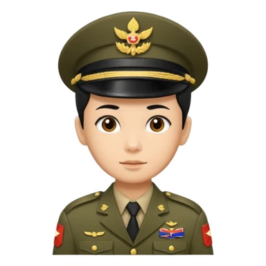 thai soldier short hair sticker