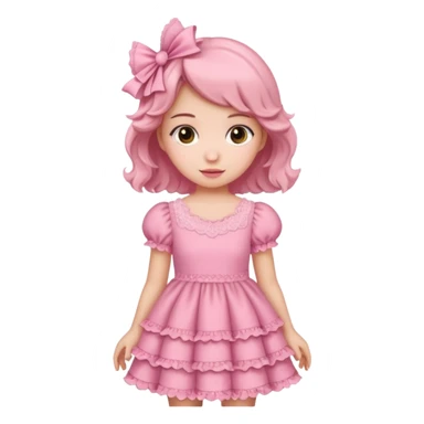 barbie girl dress color sticker
