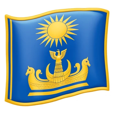 Babylonian Flag sticker
