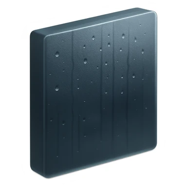 lofi rainy window with gentle reflections, moody atmosphere, matte glass style sticker