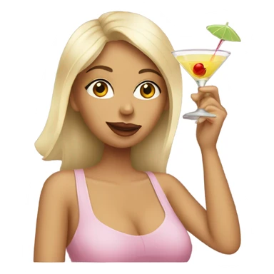 Girls drinking martinis sticker