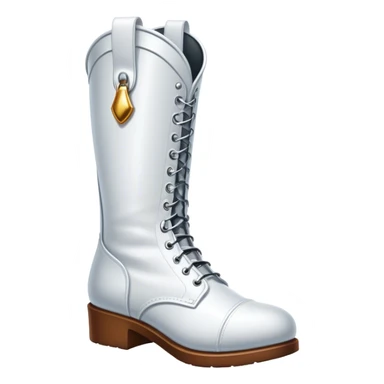 white drill team boot sticker