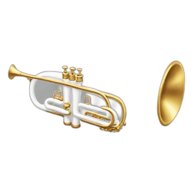 The real white trumpet sticker