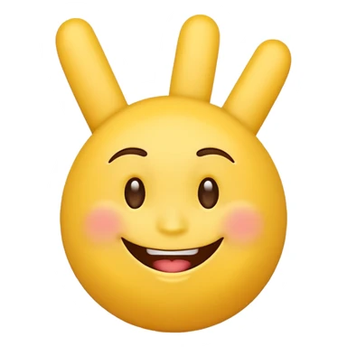 Emojis qui souris sans montrer ses dent et qui fait un fuck sticker