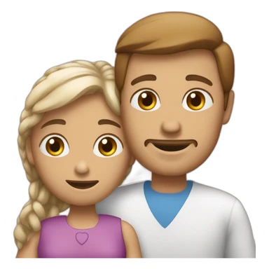 Un homme disant a une femme qui l'aime sticker