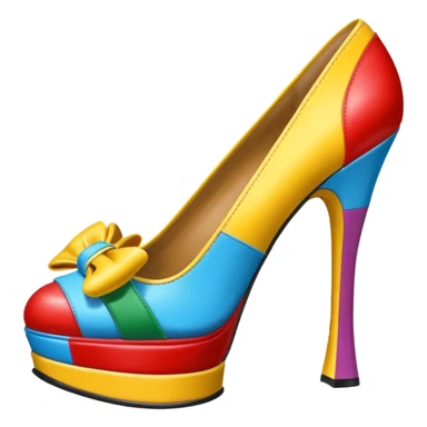 Moschino spam can design shoe art sticker