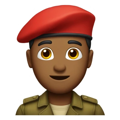 red beret sticker