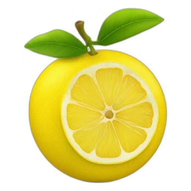 zitrone gelbe frucht sticker