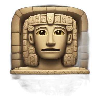 sarcophagus In mayan style sticker