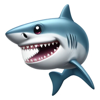 Glamorous shark with nails  sticker